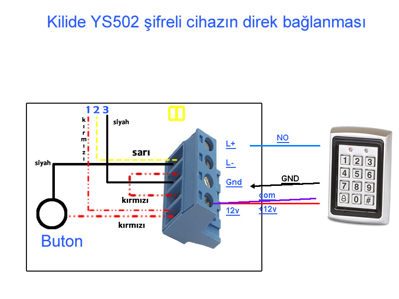TEC 945 MIFARE SENSÖRLÜ AKILLI KİLİT