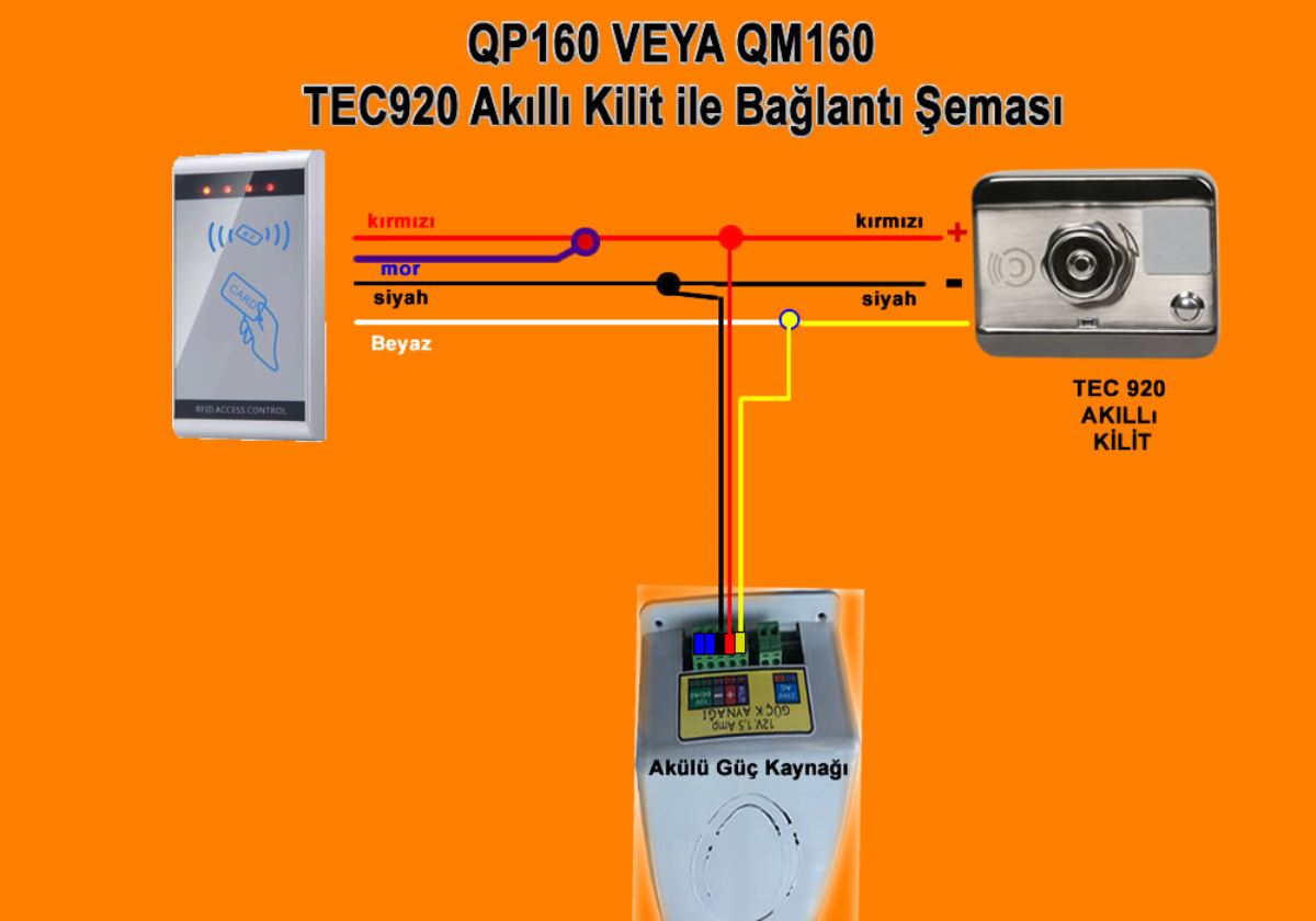 TEC P160-Akıllı Kilit Bağlantısı