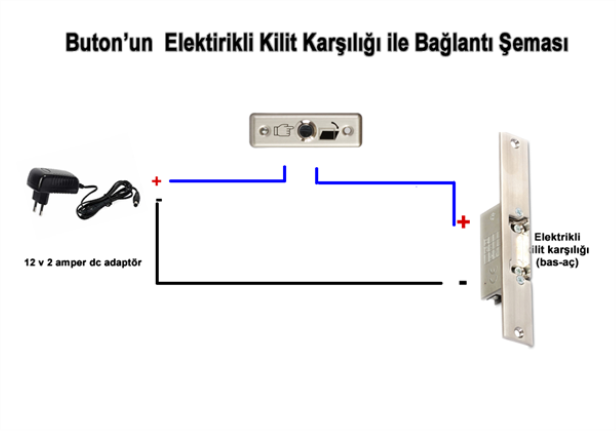 Elektrikli Kilit Karşılığı-Buton Bağlantısı